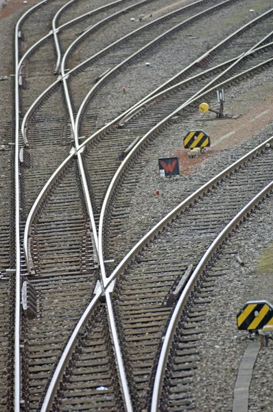 Железнодорожные Пути Железнодорожная Дорога — стоковое фото