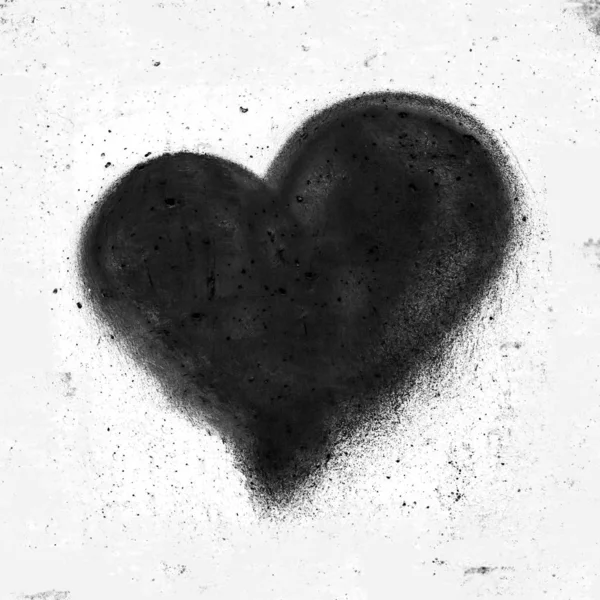 Textura Grunge Com Símbolo Coração Preto Ele Pode Ser Usado — Fotografia de Stock