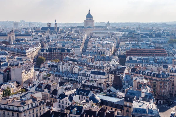 Amplio Paisaje Urbano Aéreo París Que Muestra Estilo Gótico Arquitectura —  Fotos de Stock