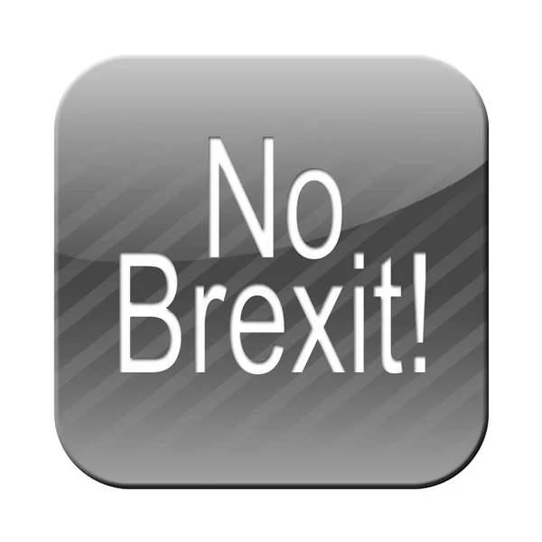 Pas Brexit Bouton Symbole — Photo