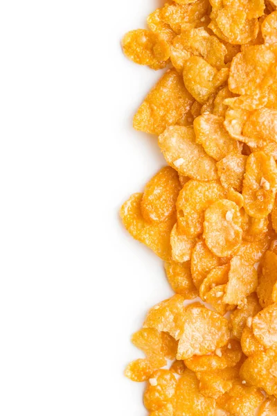 Frühstückszerealien Oder Cornflakes Isoliert Weißem Hintergrund — Stockfoto