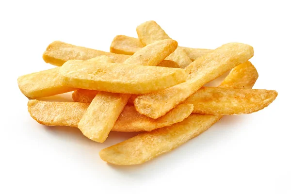 Högen Med Snabbmat Chips Vit Bakgrund — Stockfoto