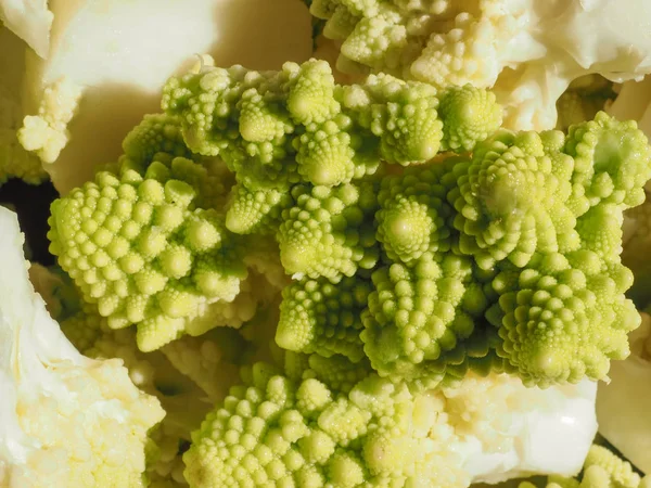 Romanesco Brokkoli Brassica Oleracea Más Néven Karfiol Román Vagy Buzzy — Stock Fotó