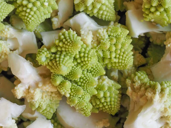 Romanesco Brokkoli Brassica Oleracea Más Néven Karfiol Román Vagy Buzzy — Stock Fotó