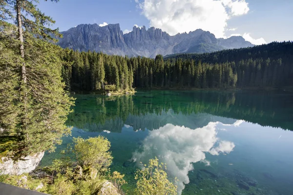 Karasee Włoszech Południowy Tyrol — Zdjęcie stockowe