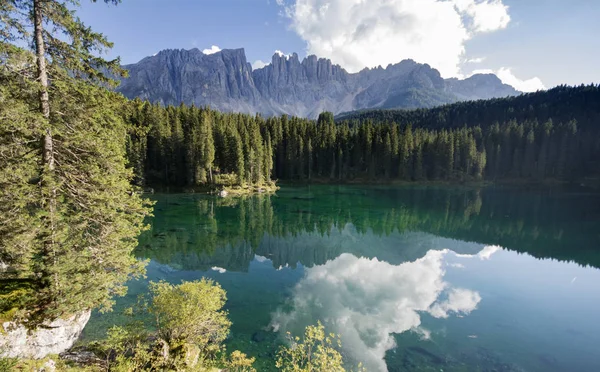 Karasee Włoszech Południowy Tyrol — Zdjęcie stockowe