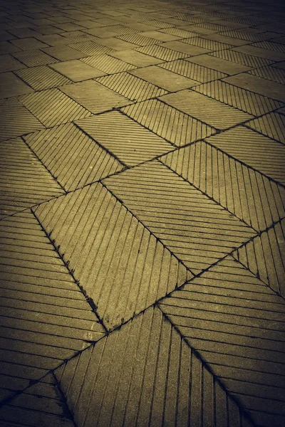 Tiled City Detal Podłogi Blados Ulicy Mieście Dekoracja Bezpieczeństwo — Zdjęcie stockowe