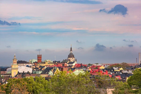 Sodermalm Con Chiesa Caterina Nel Centro Storico Stoccolma Capitale Della — Foto Stock