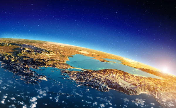 Griechenland Und Der Türkei Sonnenaufgang Elemente Dieses Bildes Das Von — Stockfoto