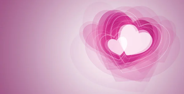 Concetto Giorno San Valentino Progetto Grafico Colore Rosa — Foto Stock