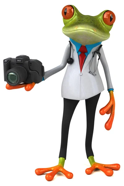 Żaba Lekarz Ilustracja — Zdjęcie stockowe