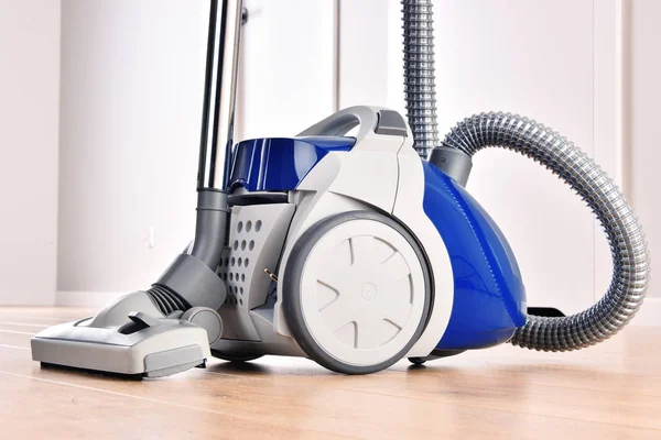 Canister Vacuum Cleaner Home Use Floor Panels Apartment — Stock Photo, Image