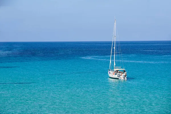 Velero Mar Aventura Verano Lujo Vacaciones Activas Mar Mediterráneo Isla — Foto de Stock