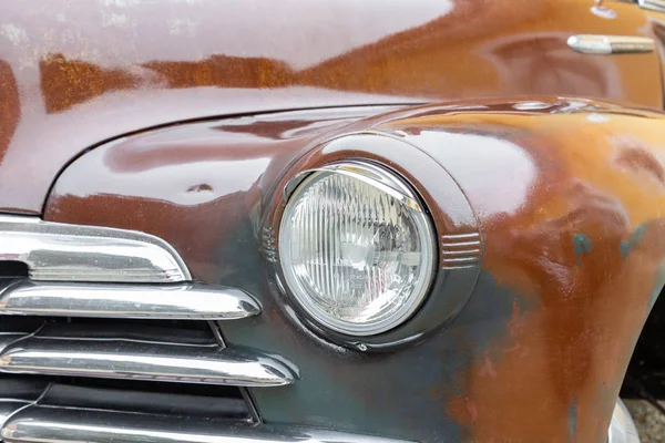 Koplamp Grille Van Een Amerikaanse Sedan Uit 1940 — Stockfoto