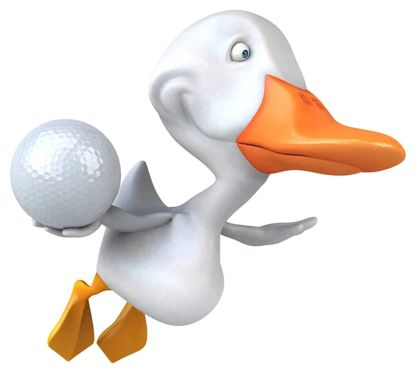 Fun Duck Illustration — Stock Photo, Image