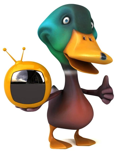 Fun duck - 3D Illustration