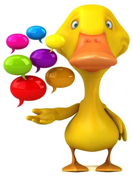 Fun duck - 3D Illustration