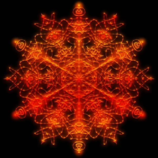 Mandala Ilustração Arte Simétrico Espiritual — Fotografia de Stock