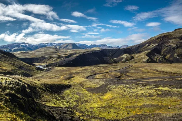 Zlanda Highlands F208 Çakıl Yolu — Stok fotoğraf