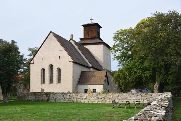Iglesia Vamlingbo Isla Sueca Gotland —  Fotos de Stock