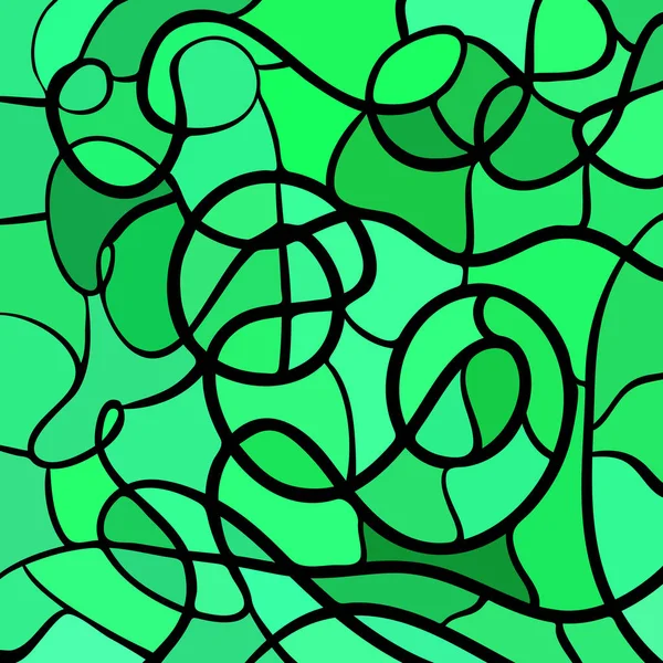 Абстрактний Вітражний Мозаїчний Фон Яскраво Зелений — стокове фото