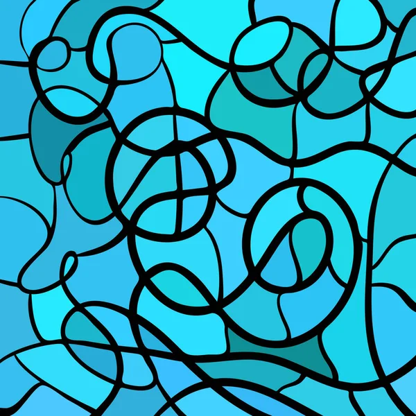 Абстрактный Витраж Мозаики Светло Синий — стоковое фото