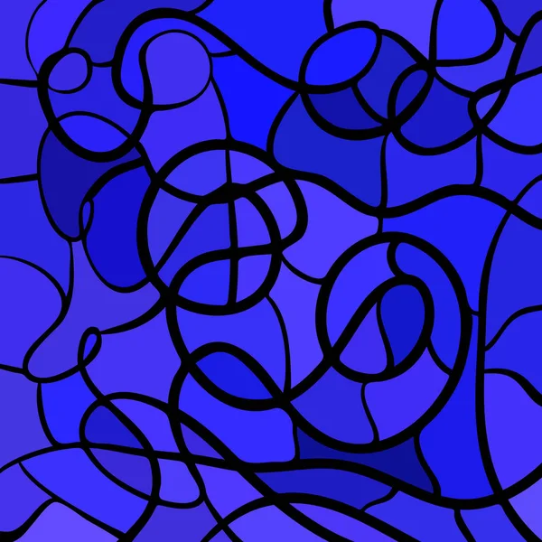 Abstract Stained Glass Mosaic Background Blue Violet — Stockfoto