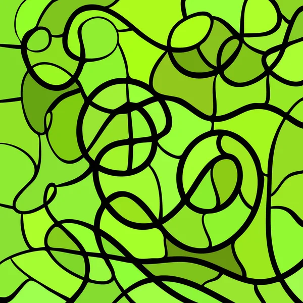 Абстрактный Витраж Мозаики Ярко Зеленый — стоковое фото