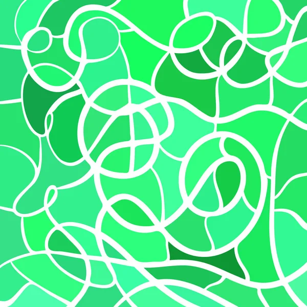 Абстрактний Вітражний Мозаїчний Фон Яскраво Зелений — стокове фото