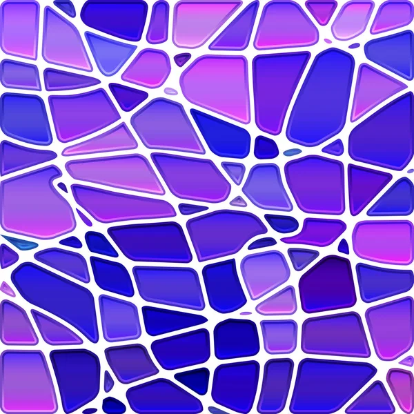 Fondo Mosaico Abstracto Vidrio Manchado Azul Violeta —  Fotos de Stock