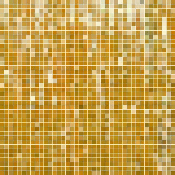 Elvont Négyzet Pixel Mozaik Háttér Sárga — Stock Fotó