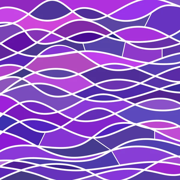 Fondo Abstracto Mosaico Vidrieras Ondas Púrpura Violeta — Foto de Stock