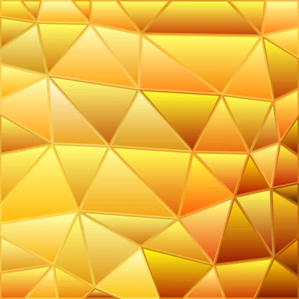 Astratto Vetro Colorato Triangolo Mosaico Sfondo Giallo Arancione — Foto Stock
