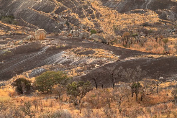 Het Landschap Van Het Matopo National Park Zimbabwe — Stockfoto