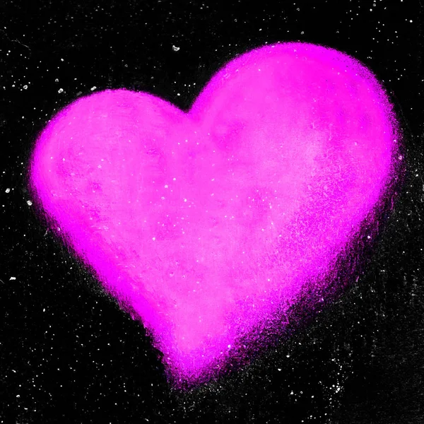 Textura Escura Com Símbolo Coração Rosa Ele Pode Ser Usado — Fotografia de Stock
