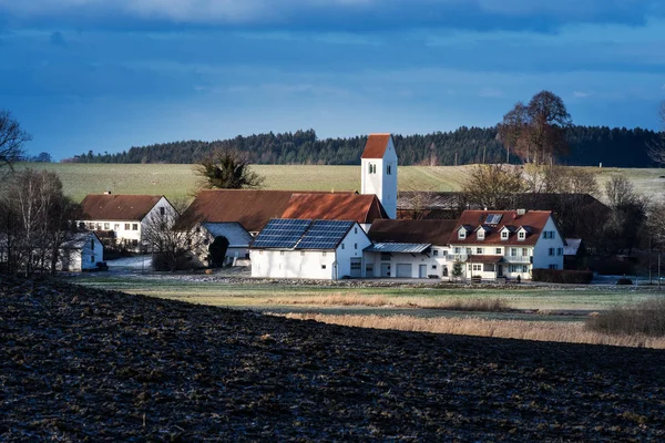 Tipico Villaggio Unterlappach Baviera Germania — Foto Stock