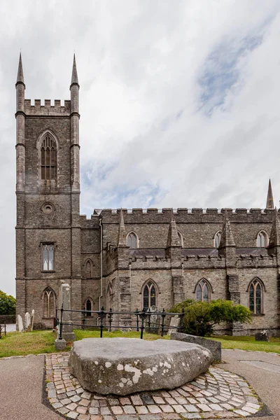 Ner Katedralen Vid Platsen För Saint Patrick Gravplats Och Sten — Stockfoto