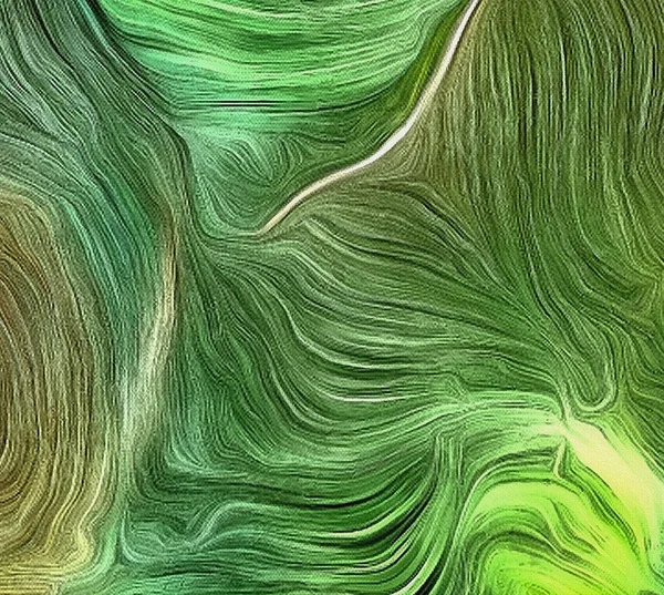 유동적 색깔의 움직임 녹색은 색이다 렌더링 — 스톡 사진