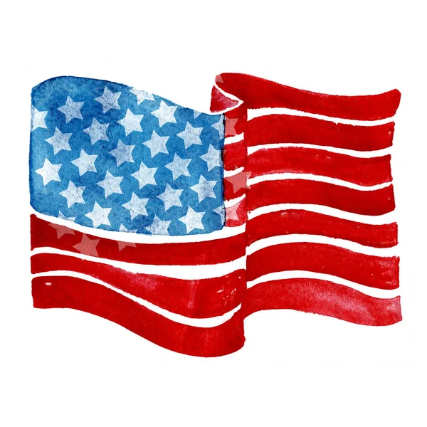 Amerikaanse Vlag Van Een Symbool Van Patriot Liefde Van Afdrukken — Stockfoto