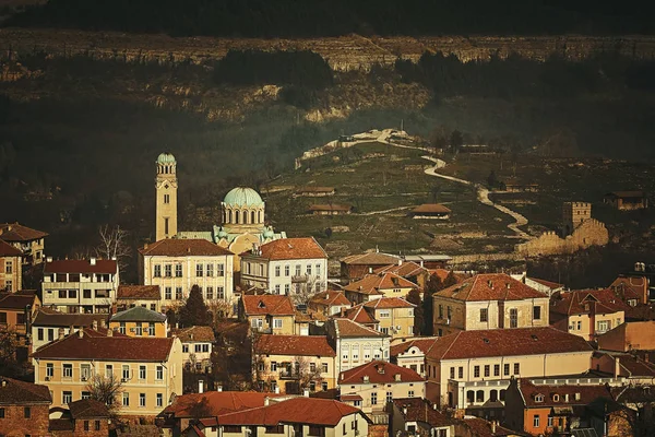 Bulgaristan Veliko Tarnovo Bölgesinin Panoramik Görünümü — Stok fotoğraf
