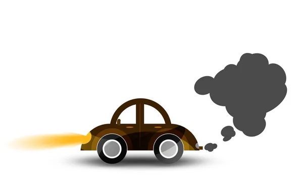 Car Exhaust Smoke Clouds Isolated Rendering — Stock Photo, Image