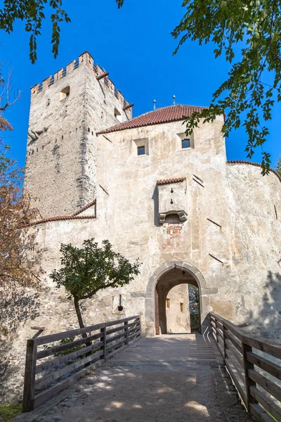 Entrada Del Castillo Bruneck Tirol Sur —  Fotos de Stock