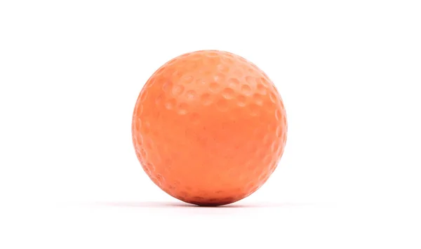 Primer Plano Una Pelota Golf Aislada Blanco — Foto de Stock