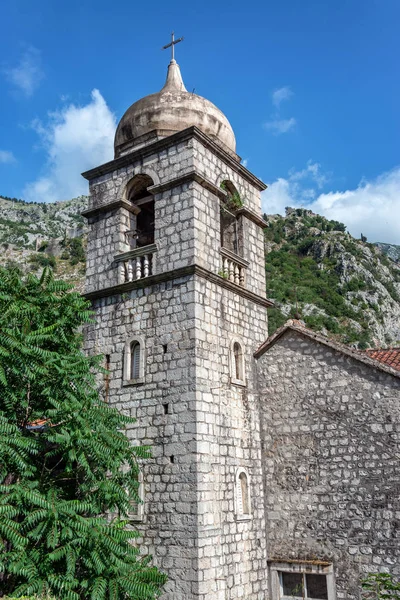 Svislý Řez Svatého Mikuláše Srbské Pravoslavné Církve Kotor Černá Hora — Stock fotografie