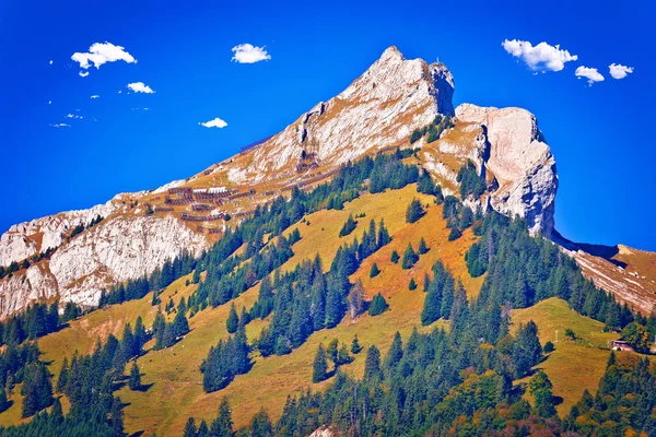 Pilatus Piek Landschap Kliffen Bergzicht Centraal Zwitserland — Stockfoto