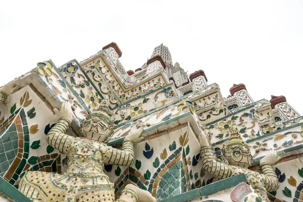 Vista Perto Wat Arun Prang Principal Wat Arun Templo Amanhecer — Fotografia de Stock