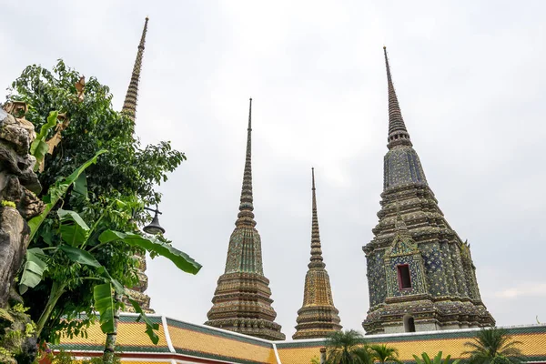 Phra Chedi Rai Cloisters Chedis Wat Pho Wat Temple Reclining — Stock Photo, Image