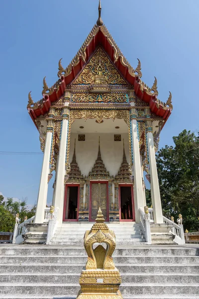 Wat Prok Charoen Von Damnoen Saduak Ratchaburi Thailand Ein Kleiner — Stockfoto