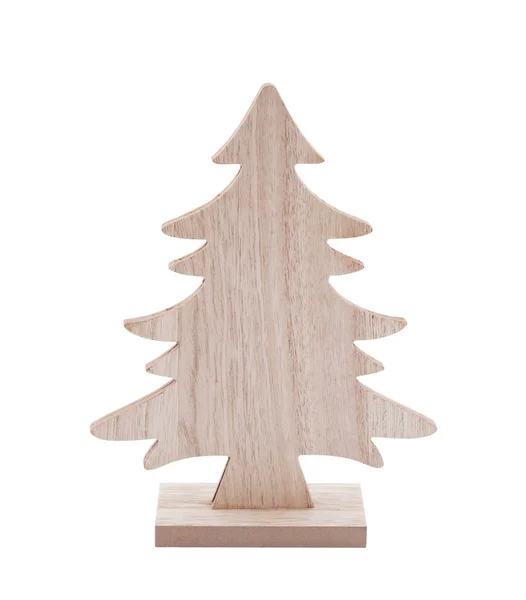Ξύλινο Σχήμα Χριστουγεννιάτικου Δέντρου Μονοπάτι Κοπής — Φωτογραφία Αρχείου