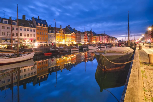 Nyhavn Colorful Facades Old Houses Old Ships Old Town Copenhagen — Stock Photo, Image
